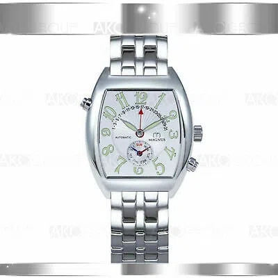 Pre-owned Magnus Monterrey M110mss45 Automatic Stainless Steel Mens Watch