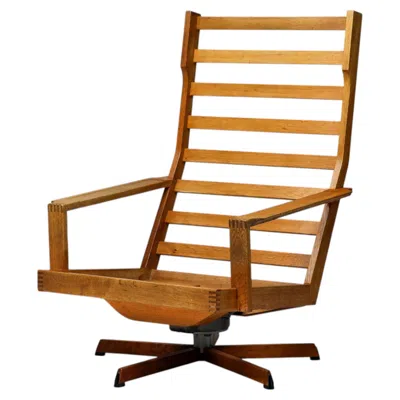 Pre-owned Magnus Olesen A Seated Sculpture. 1968 Danish Modernism, Perfectly Preserved. In Brown