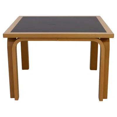 Pre-owned Magnus Olesen Danish Oak And Black Botium Lounge Table By , 1970s.