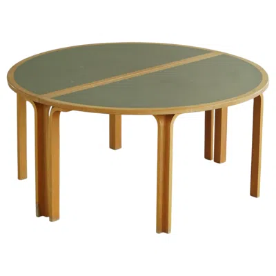 Pre-owned Magnus Olesen Rud Thygesen & Johnny S�rensen, Round Dining Table, Danish Modern, 1970s In Brown