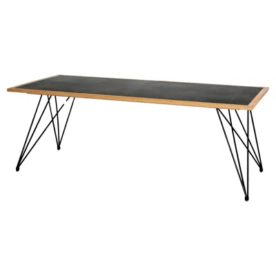 Pre-owned Magnus Olesen Vintage Dining Table By , Wood And Metal, Denmark, 1970s In Brown