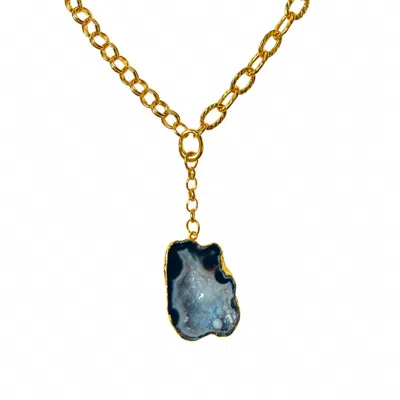 Magpie Rose Women's Black Rock Drops Necklace
