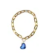 Magpie Rose Women's Blue Oval Chain T-bar