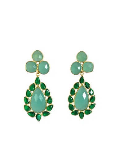 Magpie Rose Women's Blue Theia Aqua Earrings