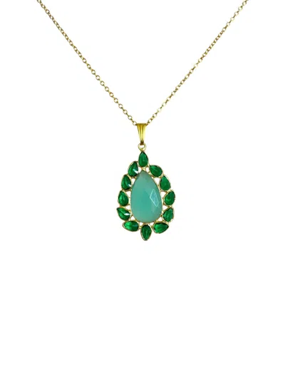 Magpie Rose Women's Blue Theia Aqua Pendant
