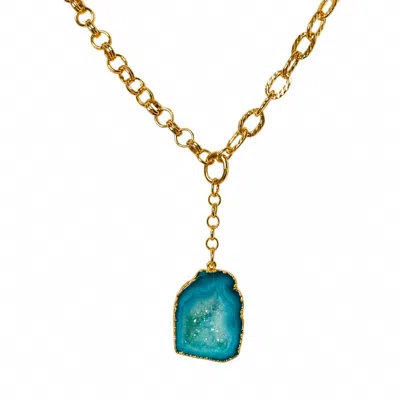 Magpie Rose Women's Green Rock Drops Necklace