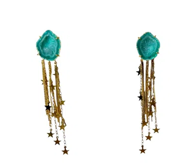 Magpie Rose Women's Green Stellar Earrings