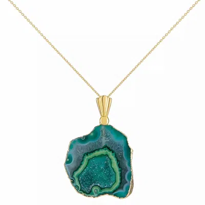 Magpie Rose Women's Moss Green Rocks In The Sky Pendant