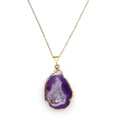 Magpie Rose Women's Purple Rocks In The Sky Pendant