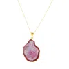 Magpie Rose Women's Rocks In The Sky Pink Pendant In Pink