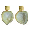 Magpie Rose Women's Yellow Lemon Rocks In The Sky Earrings In Yellow