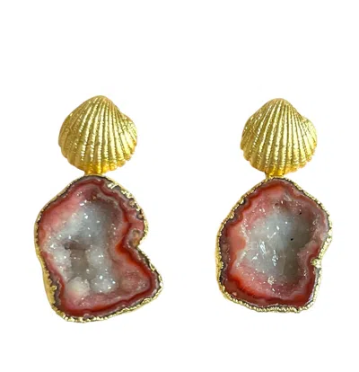 Magpie Rose Women's Yellow / Orange Lagoon Orange Earrings