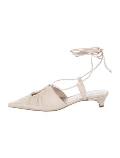 Pre-owned Maguire Leather Pumps In Neutral