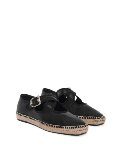 Maguire Leiro Espadrille In Black With Beige Outsole