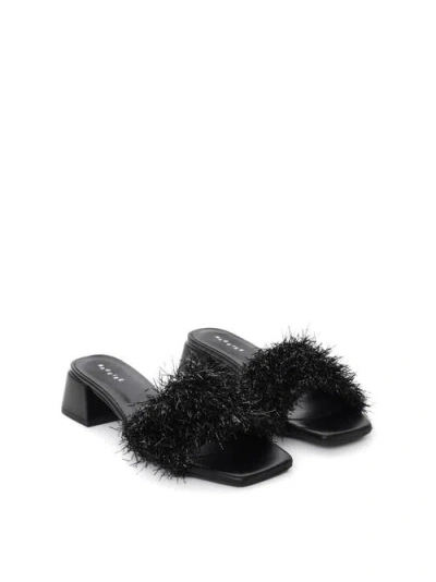 Maguire Merida Sandal In Black Fuzzy