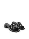 Maguire Merida Sandal In Black With Metal Studs