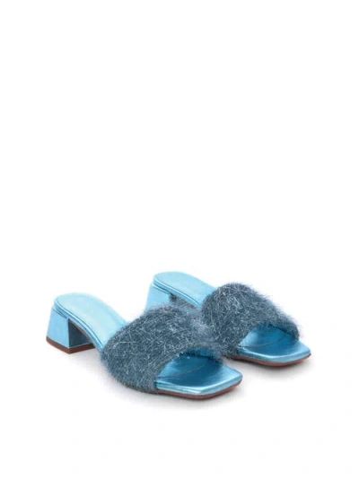 Maguire Merida Sandal In Metallic Turquoise  Blue