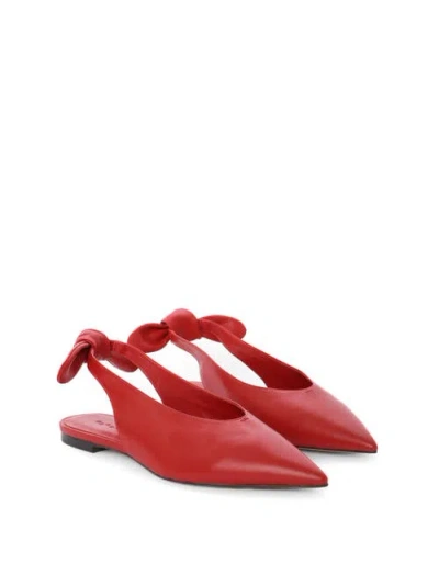 Maguire Ondina Slingback Flat In Cherry Red