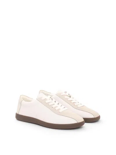Maguire Simone White Trainer In White With Brown Outsole