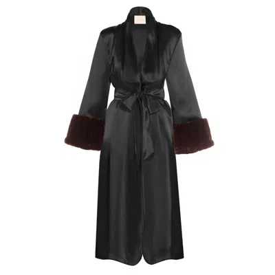 Maguy De Chadirac Women's Walk The Walk Of Fame Dressing Gown In Black