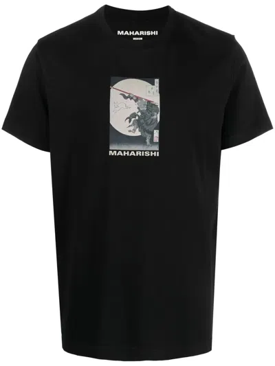 Maharishi 1008 Hare & Monkey T-shirt Man Black