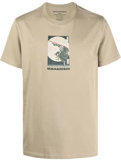 Maharishi 1008 Hare & Monkey T-shirt In Neutrals