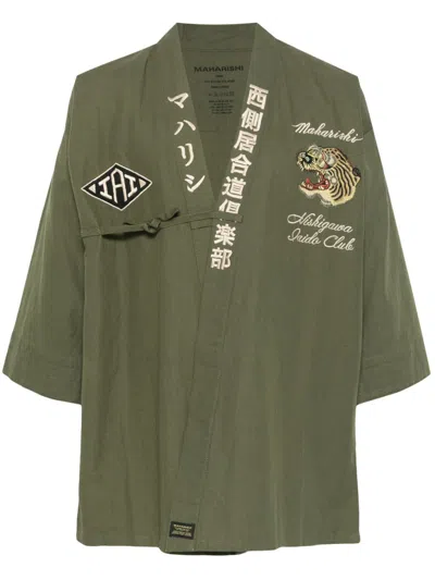 Maharishi 1103 Nekomata Tiger Jacket In Green
