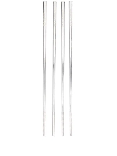 Maharishi 1375 Chopsticks (two-person Setting) In Silver