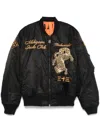 Maharishi 4580 Nekomata Tiger Ma-1 Jacket In Black