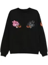Maharishi Duality Panther Sweatshirt In Black Cotton In Black