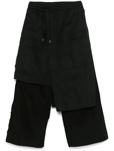 Maharishi 6027 Asym Hakama Cargo Pants In Black
