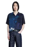 Maharishi 6060 Boro Crane Shirt In Blue