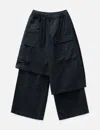 Maharishi Asym Cargo Hakama Pants In Black