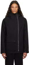 Maharishi Black 5222 Cordura Asym Reversible Jacket In Black/subdued Night