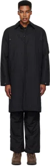 Maharishi Black 5337 Dpm: Bonsai Sparse Ma Mac Coat In Black
