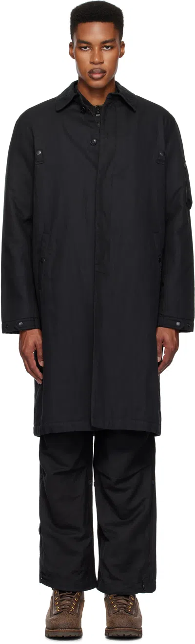 Maharishi Black 5337 Dpm: Bonsai Sparse Ma Mac Coat