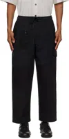 Maharishi Black 6087 Upcycled Loose Cargo Track Pants