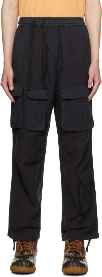 Maharishi Black Asym Cargo Pants