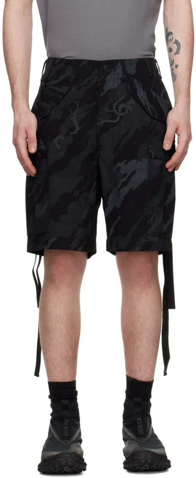 Maharishi U.s. Cargo Snoshorts In Blue