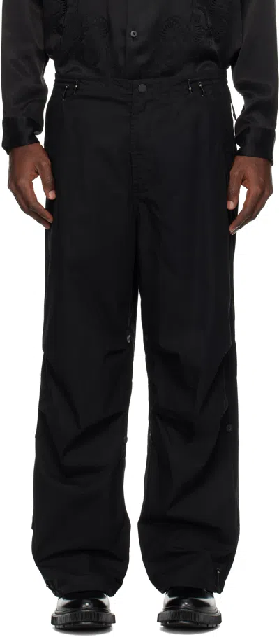Maharishi Black Original Snopants Loose Fit Trousers