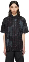 Maharishi Black Trek Shirt In Subdued Night