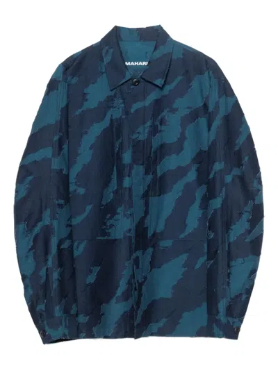 Maharishi Bonsai Camouflage-print Button-up Shirt In Green