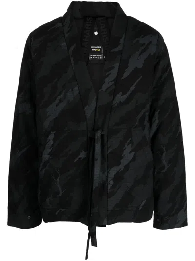 MAHARISHI BONSAI FOREST-PRINT PADDED JACKET