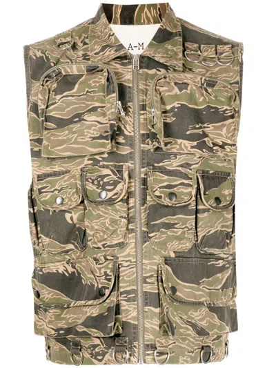 MAHARISHI CAMOUFLAGE-PRINT CARGO VEST