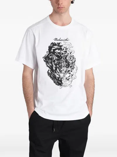 Maharishi Chimera Panther T-shirt In White