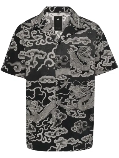 Maharishi Cloud Dragon Shirt In Black