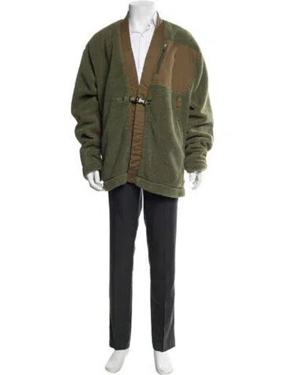 Pre-owned Maharishi Colorblock Pattern Parka In Green