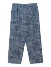 Maharishi Cotton-wool Blend Textured Trousers In Blue