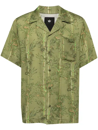 Maharishi Dragon Bamboo Shirt In Green