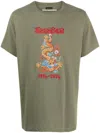 Maharishi Dragon-print Organic-cotton Shirt In Green